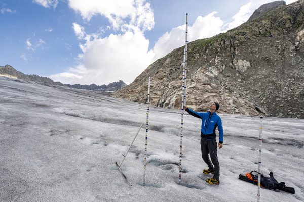 The melting of glaciers is also carrying away the entire world
